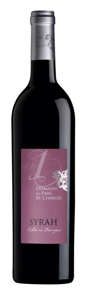 Acte 1 Syrah, Côtes du Rhône rouge élevé en barriques, Domaine du Parc Saint-Charles, caviste à Lyon 8