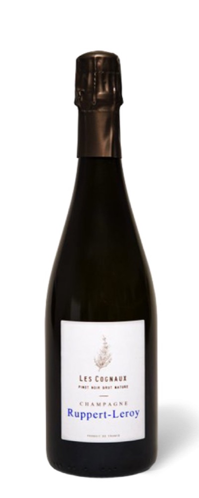 Champagne Ruppert-Leroy Les Cogneaux, blanc de noirs, champagne en biodynamie, caviste à Lyon 8